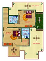 Discovery Gardens : Premium Villa Type - A - First Floor - 581 Sq.Ft