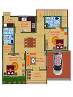 Discovery Gardens : Villa Type - A - 1000 Sq.Ft