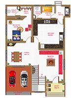 Empire Castle : Villa Type - A - Ground Floor - 1226 Sq.Ft Empire Castle : Villa Type - A - Ground Floor - 1226 Sq.Ft