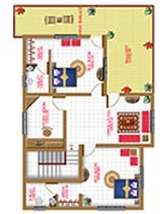 Empire Castle : Villa Type - B - First Floor - 1000 Sq.Ft Empire Castle : Villa Type - B - First Floor - 1000 Sq.Ft