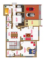Empire Castle : Villa Type - B - Ground Floor - 1301 Sq.Ft Empire Castle : Villa Type - B - Ground Floor - 1301 Sq.Ft