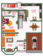 Discovery Gardens : Bungalow Type - B - Ground Floor - 1258 Sq.Ft